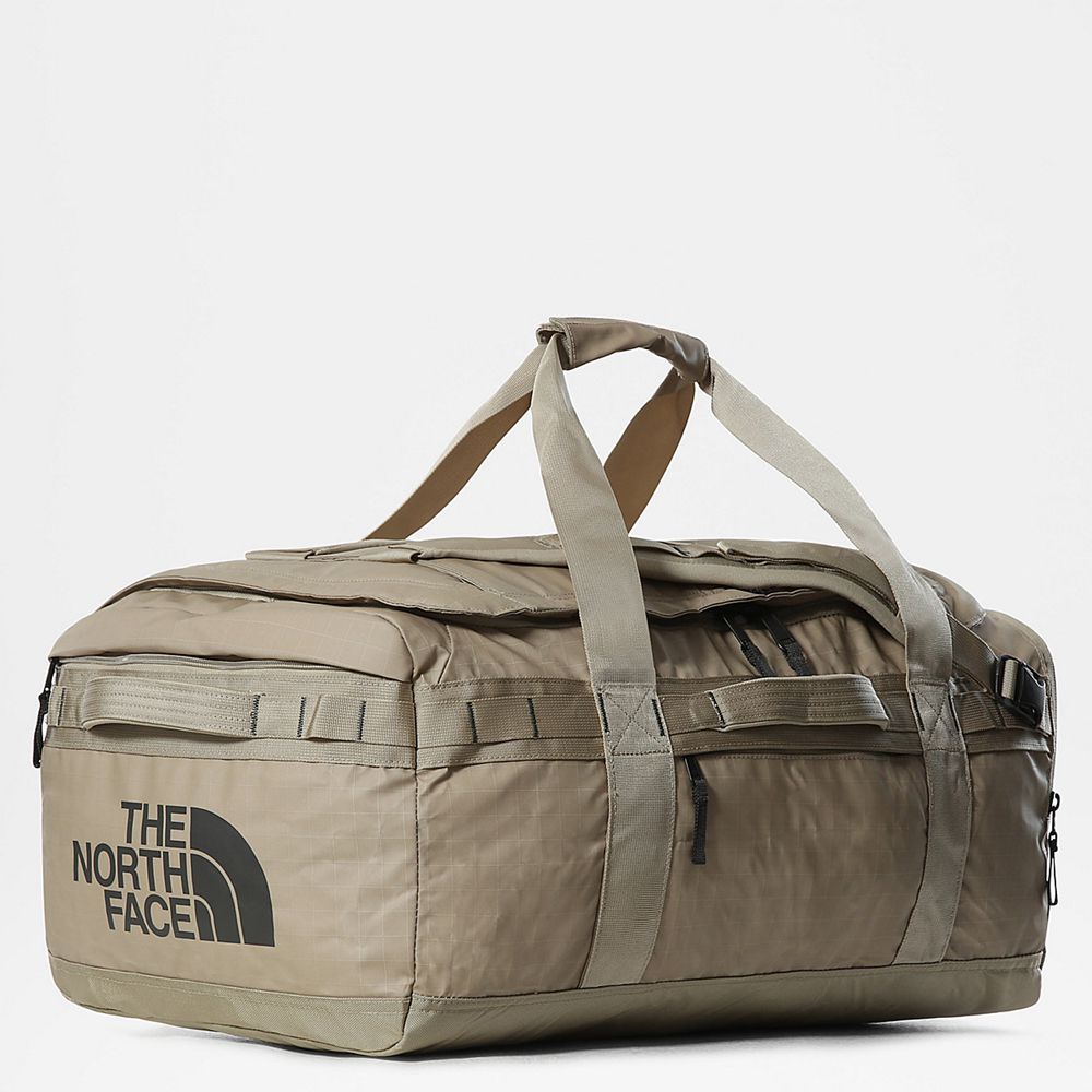 The North Face Duffel Bag Mens Australia - The North Face Base Camp Voyager 62L Khaki / Grey (SBL-57